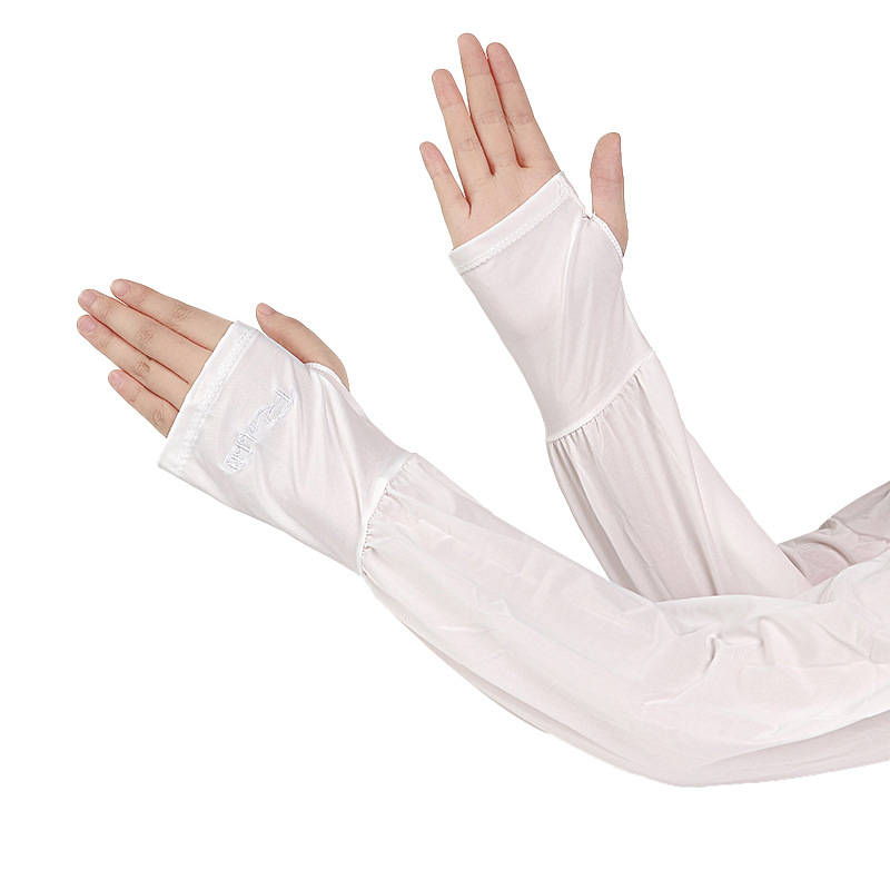 Ženske rukave od Ice Silk – labave, prozračne, uzorak s slovima i prugom, poliester + modal vlakna