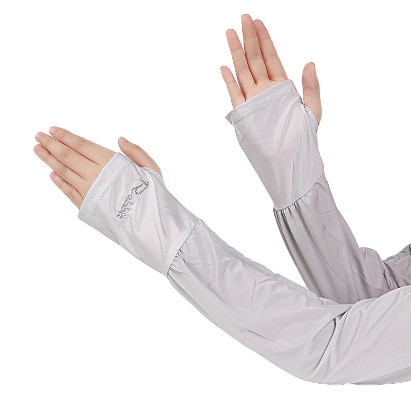 Ženske rukave od Ice Silk – labave, prozračne, uzorak s slovima i prugom, poliester + modal vlakna