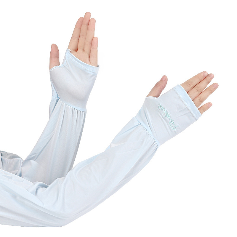 Ženske rukave od Ice Silk – labave, prozračne, uzorak s slovima i prugom, poliester + modal vlakna