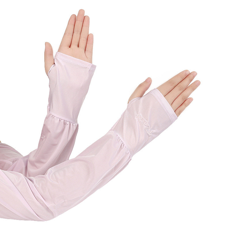 Ženske rukave od Ice Silk – labave, prozračne, uzorak s slovima i prugom, poliester + modal vlakna