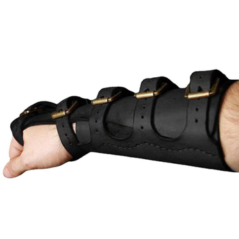 PU kožni zaštitnik zapešća — srednjovjekovni vitez, rock-punk dizajn s nitima, za fotografiju