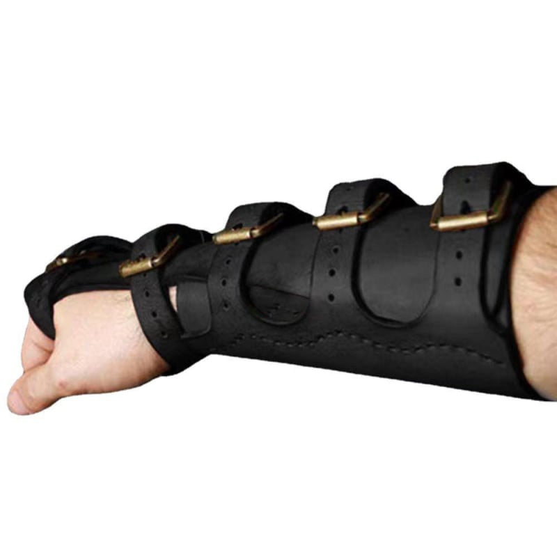 PU kožni zaštitnik zapešća — srednjovjekovni vitez, rock-punk dizajn s nitima, za fotografiju