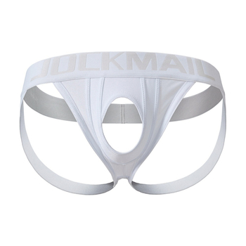 Ανδρικά χωρίς ραφές στρινγκ από νάιλον, στυλ T-thong, χαμηλή μέση, μοτίβο σε χρώματα που ταιριάζουν, επένδυση καβάλου 30–50% νάιλον