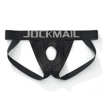 Ανδρικά χωρίς ραφές στρινγκ από νάιλον, στυλ T-thong, χαμηλή μέση, μοτίβο σε χρώματα που ταιριάζουν, επένδυση καβάλου 30–50% νάιλον