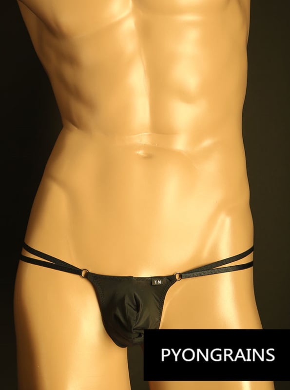 Мъжки бикини с U-образна торбичка, Ice Silk материя, 31-40D трикотаж, бързосъхнещи и дишащи.