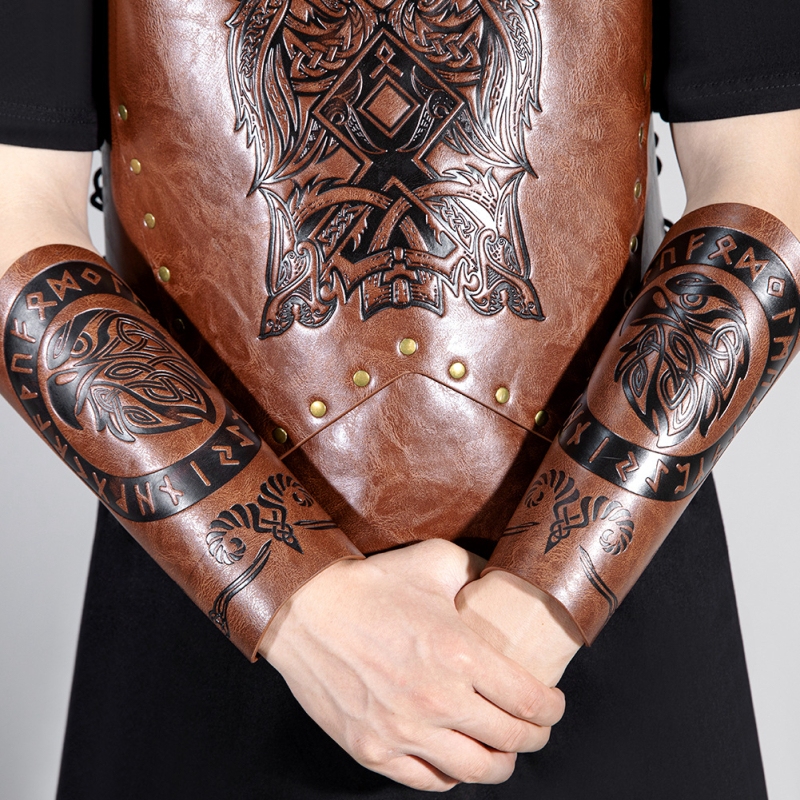 Srednjovjekovni reljefni bracer za cosplay, rekvizite za pozornicu i zaštitu ruke viteza — Gear Duke, odrasli, jesen 2025