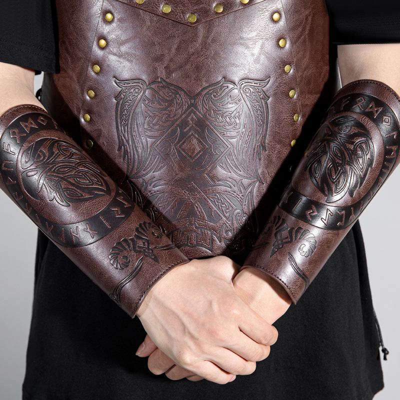 Srednjovjekovni reljefni bracer za cosplay, rekvizite za pozornicu i zaštitu ruke viteza — Gear Duke, odrasli, jesen 2025