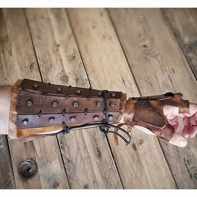  Boksačke rukavice u srednjovjekovnom vintage Steampunk stilu s zaštitnikom podlaktice i narukvicom za zapešće za odrasle