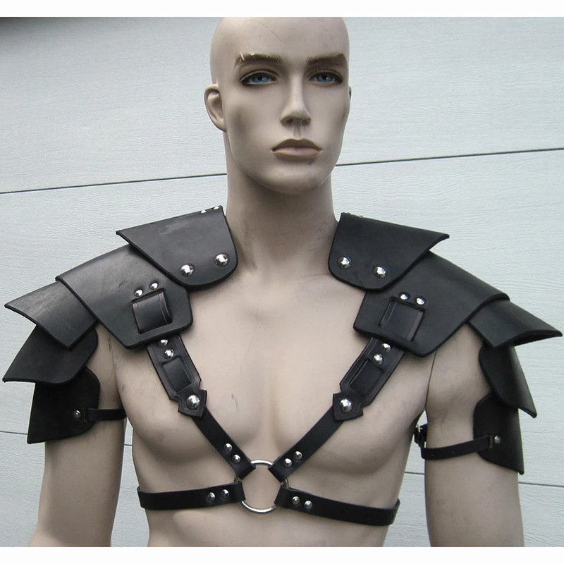 Vikinški Gladiator cosplay kostim s europskom srednjovjekovnom renesansom i kožnim oklopom — na skladištu, za odrasle, ljeto 2024