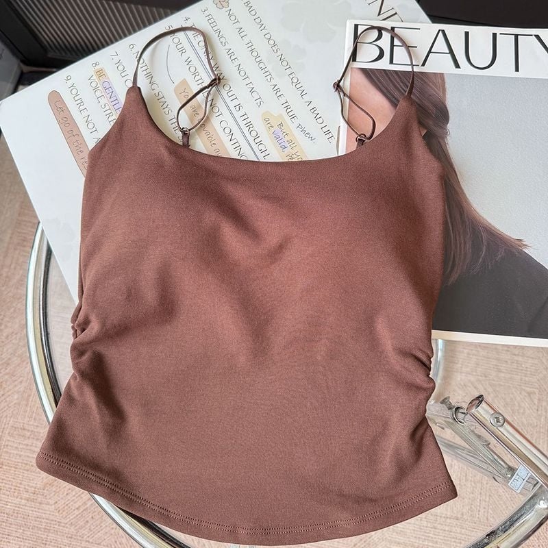 Terminė liemenė su įmontuotais krūtinės pagalvėlėmis, viskozė, gobtuvas, keturkampis kaklo iškirpimas, velveto pojūtis