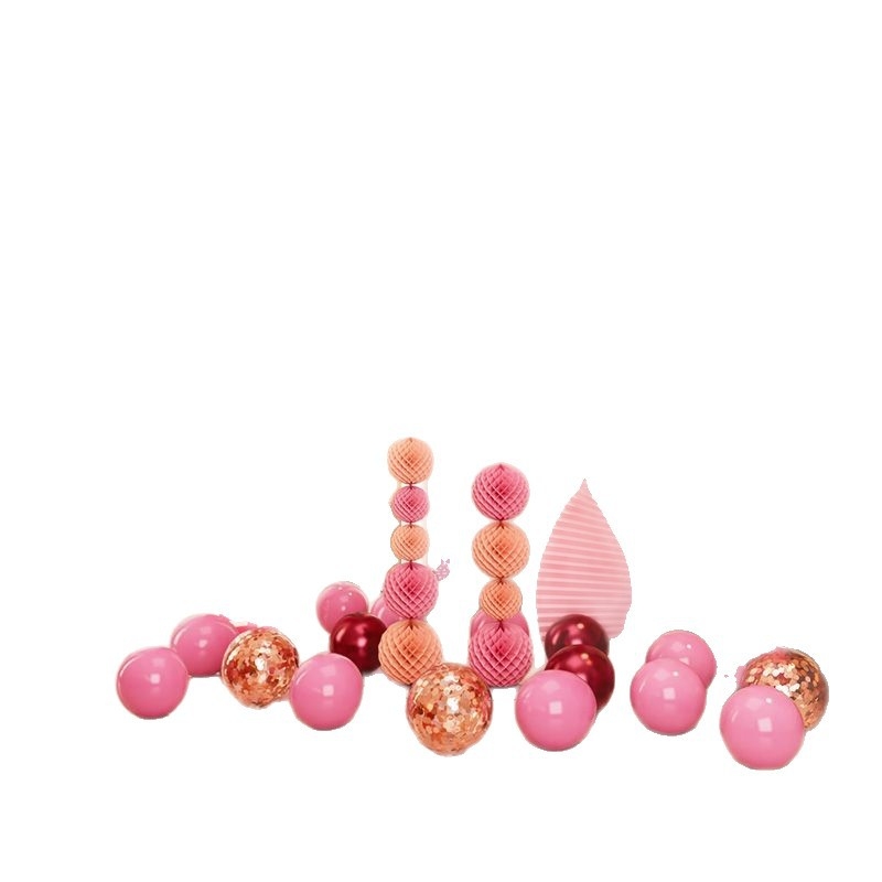 Сватбен комплект за декорация на спалнята, от нетъкан текстил, с дизайн на гофрирана хартия, опаковка Opp торба, подходящ като подарък за двойка, за сватба