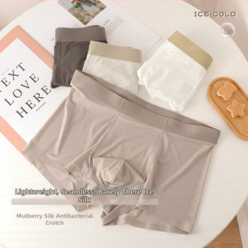 Muške bokserice od ice silk, prozračne i brzo se suše, tkanina najlon, podstava od viskoze 80–90%
