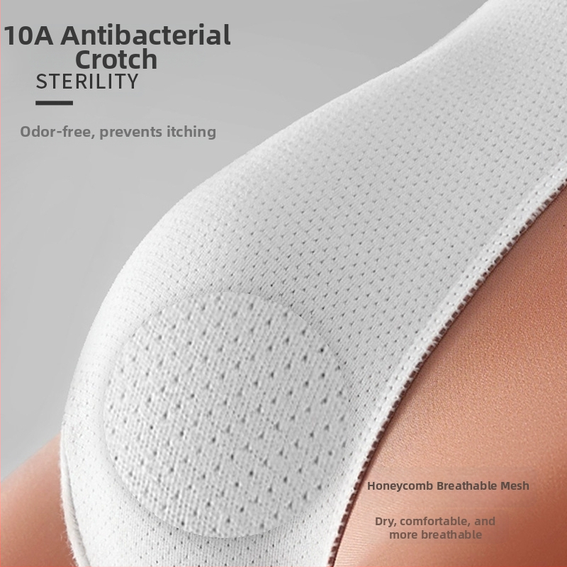 Pánske boxerky bez švov – priedušné nylonové spodné nohavice s viskózovou podšívkou v rozkroku, stredný pás, antibakteriálne, športové