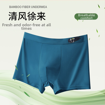 Meeste bambuskiust alus, antibakteriaalne, hingav, keskmise kõrgusega vöökoht; kootud kangas; häbemepiirkonna vooder tussah siidist; 90–95% bambuskiust