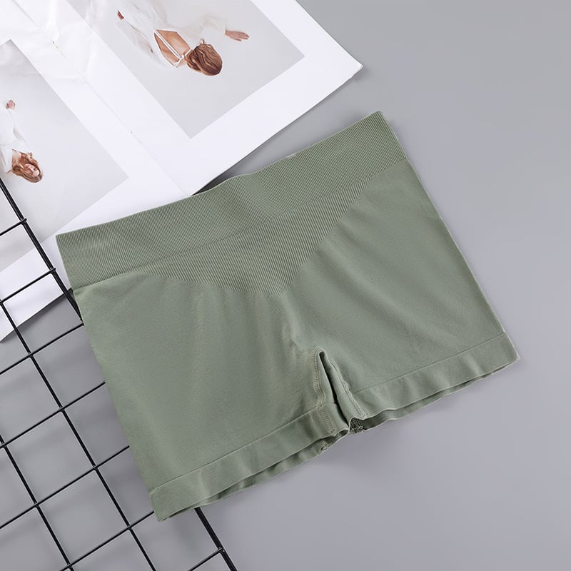 Безшевни боксерки за йога за жени — дишащи, бързосъхнещи, повдигащи ханша, стягащи корема, нейлонова материя