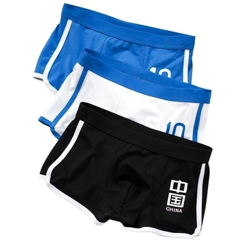 Meeste puuvillased bokserid, hingavad, keskmise talje, kootud kangas, 90-95% puuvill