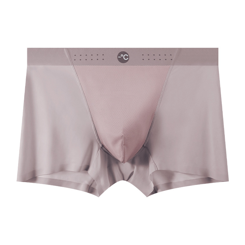 Muške boxerice od Ice Silk, dišuće, brzo se suše, bez šavova, srednji pojas; glavni materijal: najlon; podstava prepona: viskozno vlakno