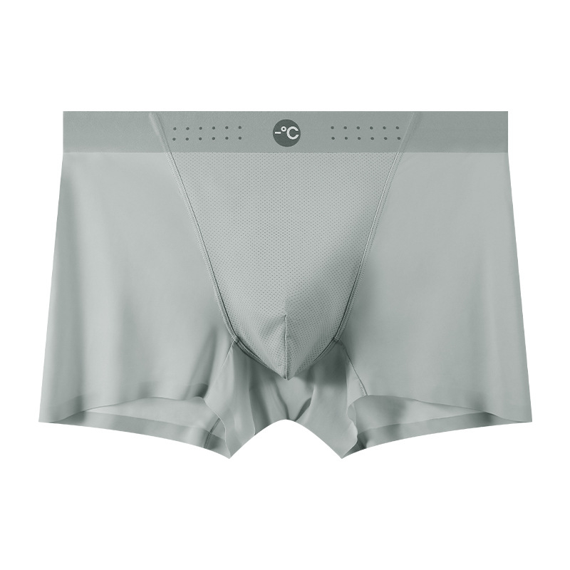 Muške boxerice od Ice Silk, dišuće, brzo se suše, bez šavova, srednji pojas; glavni materijal: najlon; podstava prepona: viskozno vlakno