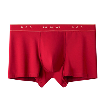 Set de lenjerie din bumbac pentru cuplu – talie medie, căptușeală din viscoză, Anul Șarpelui Benmingnian