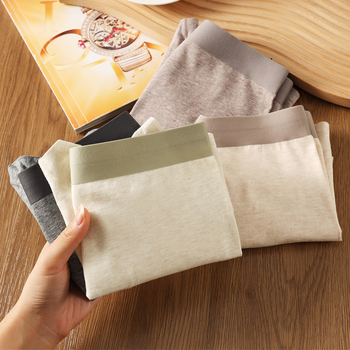 Boxer bărbătești din bumbac, talie medie, respirabil și antibacterian, 95–100% bumbac