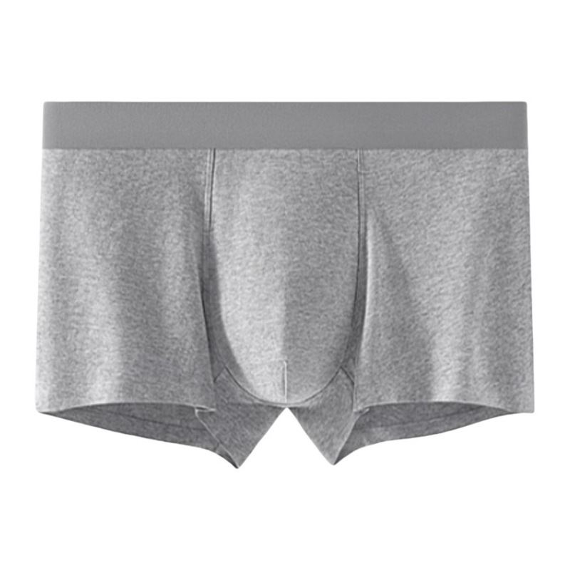 Boxer bărbătești din bumbac, talie medie, respirabil și antibacterian, 95–100% bumbac