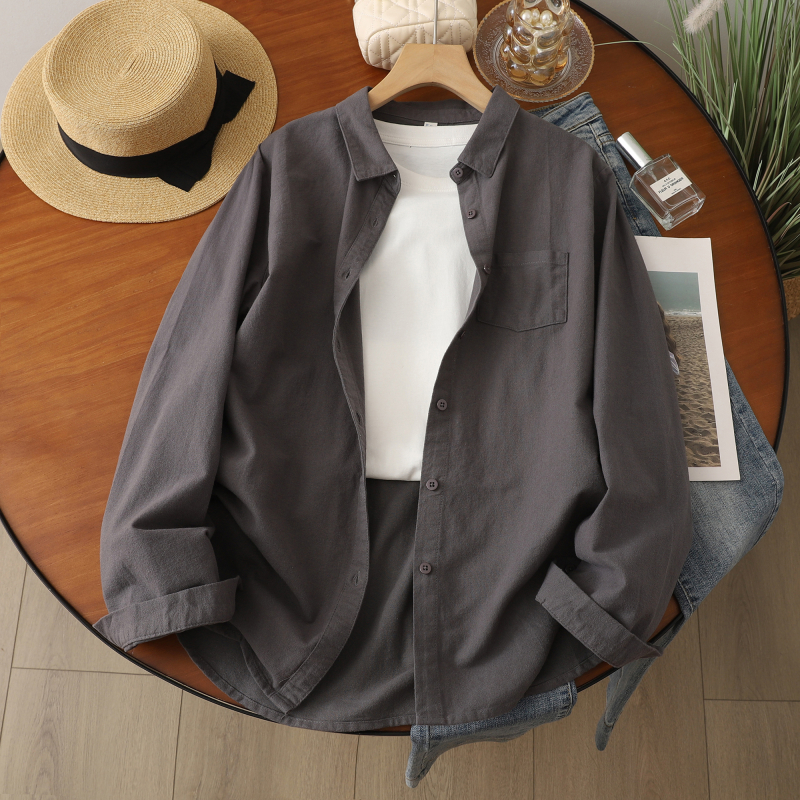 Naiste puuvillane särk vabas lõikes, lapel-kaelus, 3D muster, kirjanduslik retro stiil