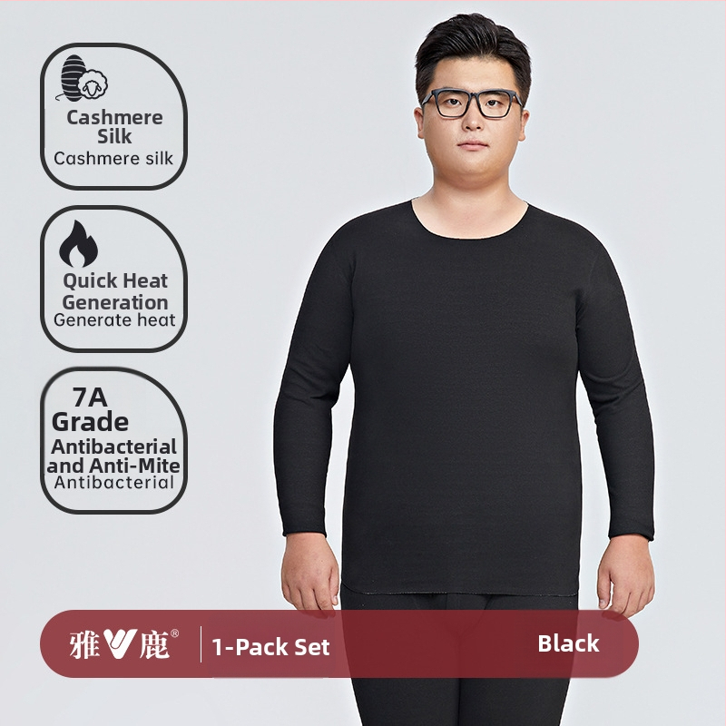 Set de lenjerie termică pentru bărbați – cald, dintr-un singur strat, top cu mânecă lungă și pantaloni, țesătură groasă 251–300 g/m2, material: Spandex cu 80–90% poliester