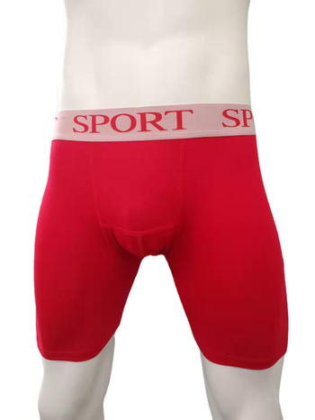 Meeste puuvillased bokserid, hingavad, keskmise talje, kootud materjal