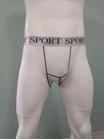 Meeste puuvillased bokserid, hingavad, keskmise talje, kootud materjal