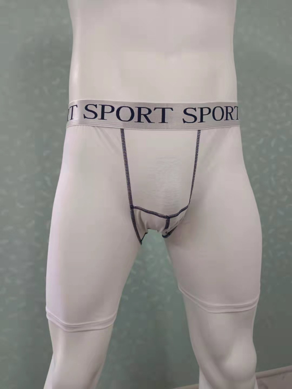 Meeste puuvillased bokserid, hingavad, keskmise talje, kootud materjal