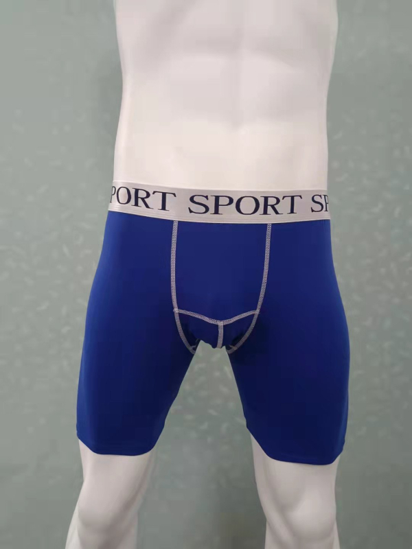 Meeste puuvillased bokserid, hingavad, keskmise talje, kootud materjal
