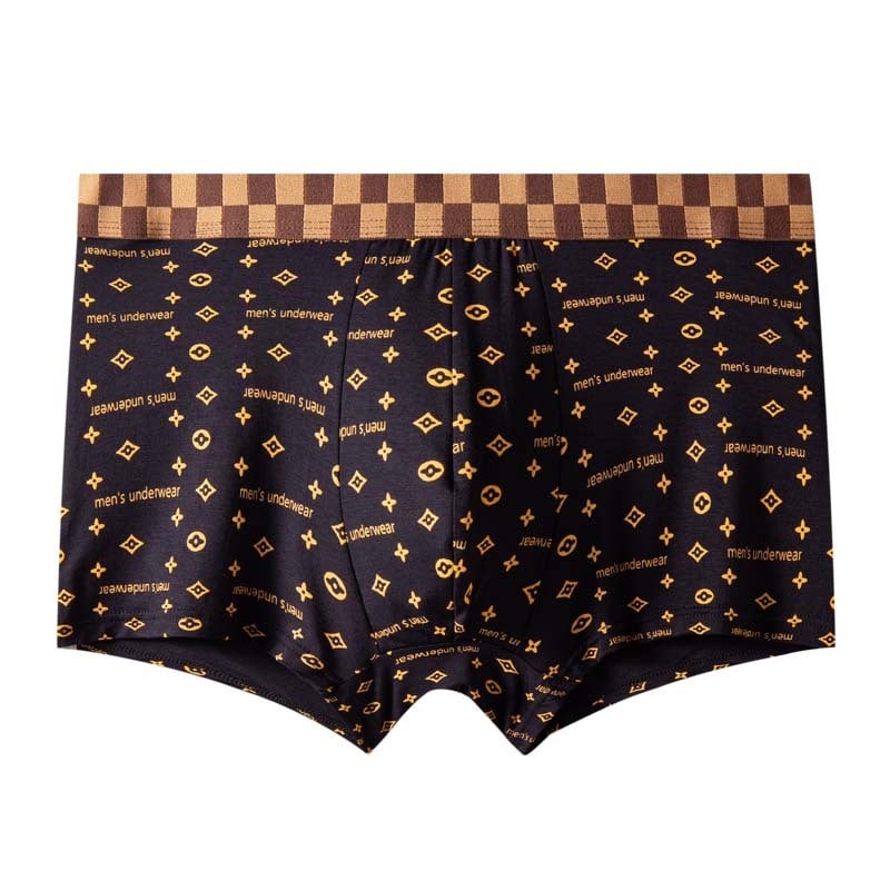 Ανδρικά μποξέρ - Αντιβακτηριακά, Αναπνεύσιμα, Ελαστικά, Ύφασμα ice silk, Μεσαία μέση