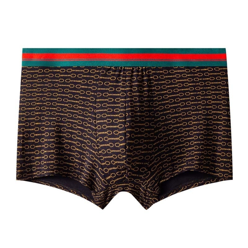 Ανδρικά μποξέρ - Αντιβακτηριακά, Αναπνεύσιμα, Ελαστικά, Ύφασμα ice silk, Μεσαία μέση