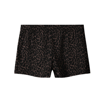 Muške pamučne šorceve s leopard uzorkom za kućnu upotrebu, tri četvrtine dužine, prozračne, za ljeto