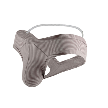 Boxeri de bărbați, din amestec de fibre chimice, tricotat, talie joasă, model în dungi