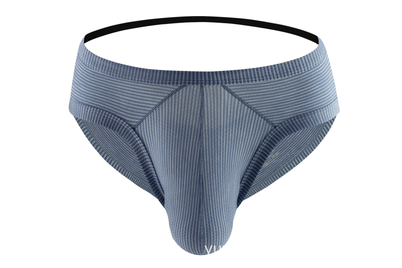 Boxeri de bărbați, din amestec de fibre chimice, tricotat, talie joasă, model în dungi