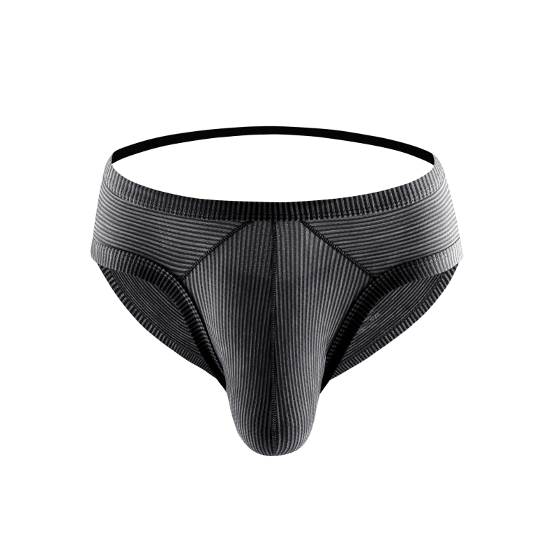 Boxeri de bărbați, din amestec de fibre chimice, tricotat, talie joasă, model în dungi