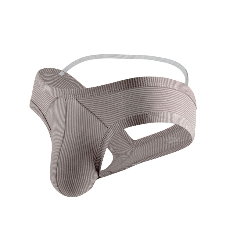 Boxeri de bărbați, din amestec de fibre chimice, tricotat, talie joasă, model în dungi