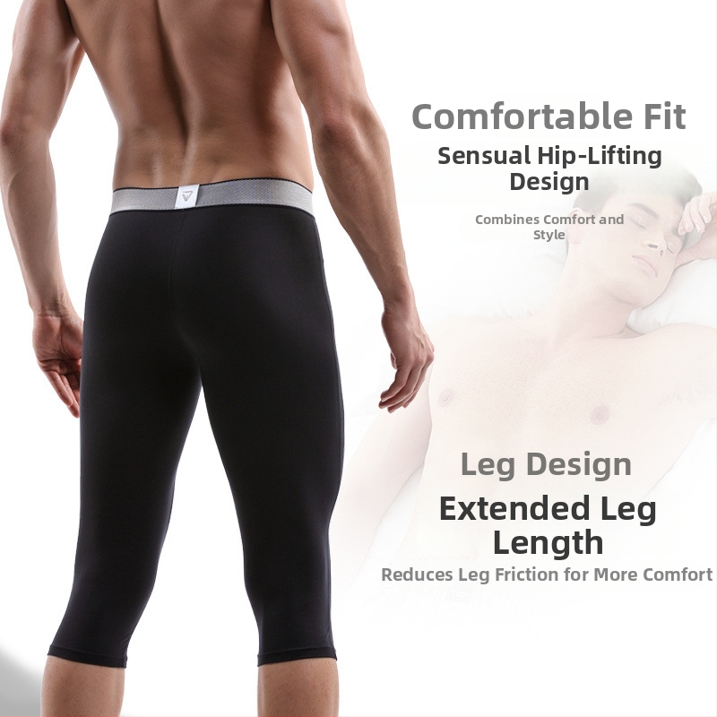 Boxeri bărbați sport, respirabili, din viscose 95%, țesătură tricot, talie medie