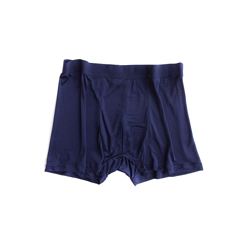 Muške bokserice od Mulberry Silk, srednji pojas, prozračne, jednobojne, podstava prepona od svile