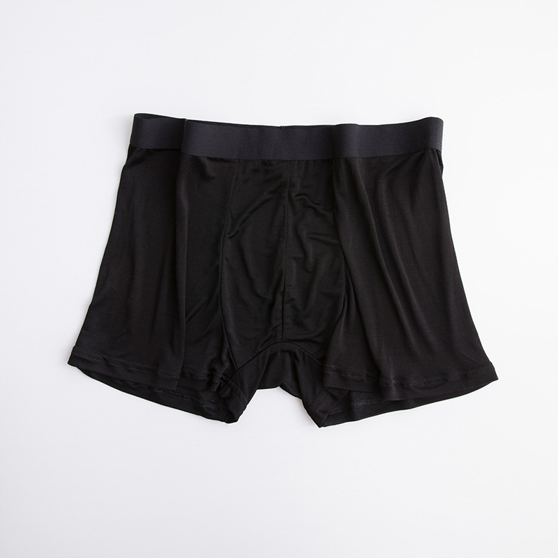 Muške bokserice od Mulberry Silk, srednji pojas, prozračne, jednobojne, podstava prepona od svile