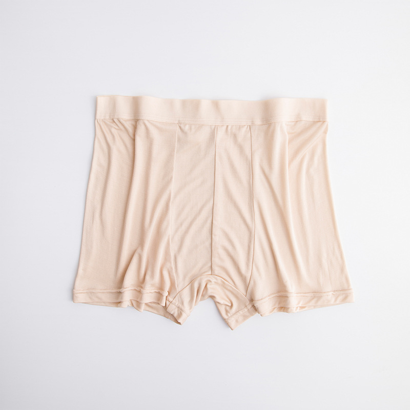 Muške bokserice od Mulberry Silk, srednji pojas, prozračne, jednobojne, podstava prepona od svile