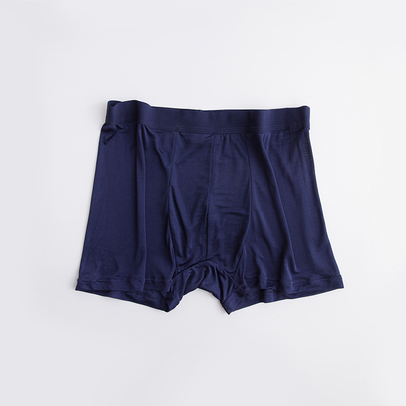 Muške bokserice od Mulberry Silk, srednji pojas, prozračne, jednobojne, podstava prepona od svile