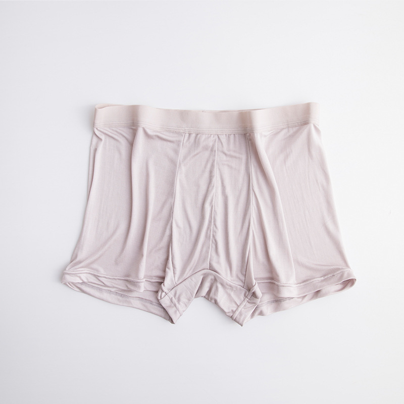 Muške bokserice od Mulberry Silk, srednji pojas, prozračne, jednobojne, podstava prepona od svile