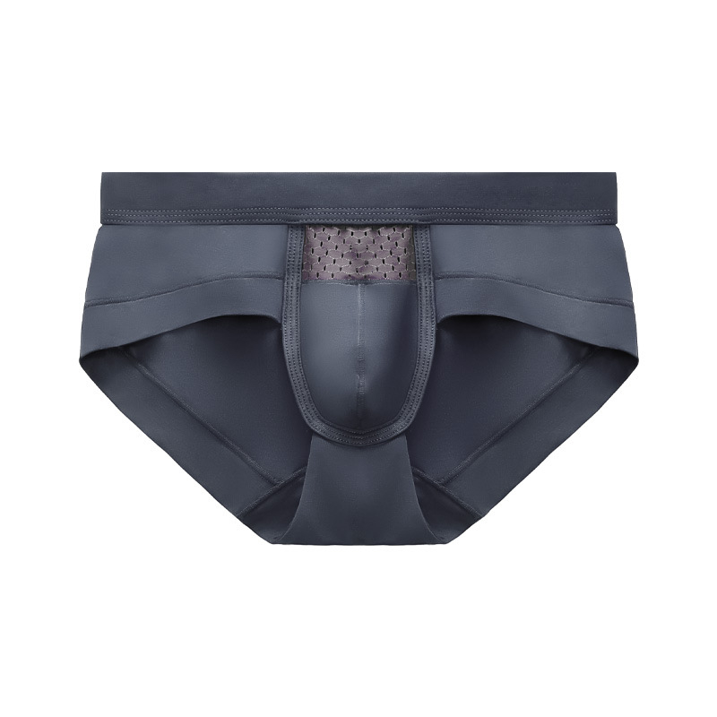 Boxeri bărbați din fibră de celuloză regenerată, respirabili, tricotate, talie joasă, fără cusături