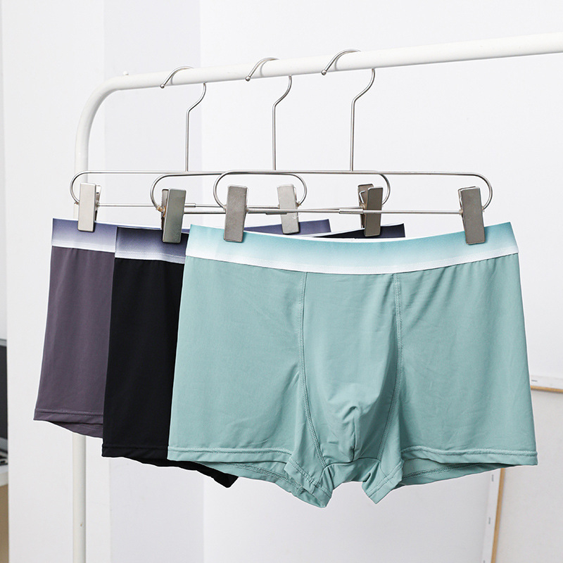 Muške boxerice Ice Silk s najlonom, lagane, prozračne, srednji pojas, podstava prepona od viskoze 30–50%