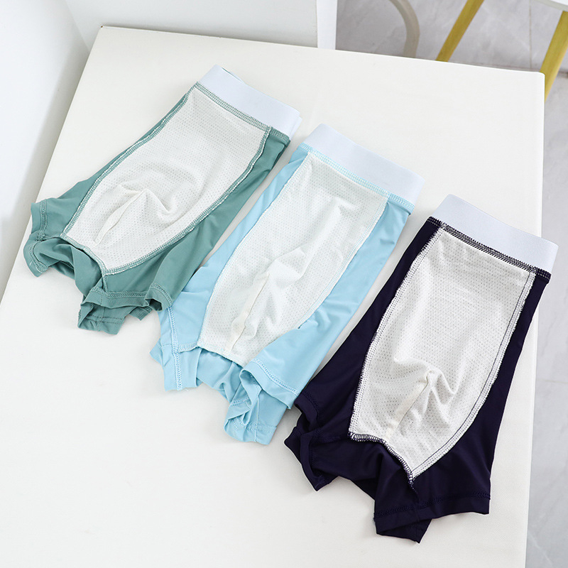 Muške boxerice Ice Silk s najlonom, lagane, prozračne, srednji pojas, podstava prepona od viskoze 30–50%