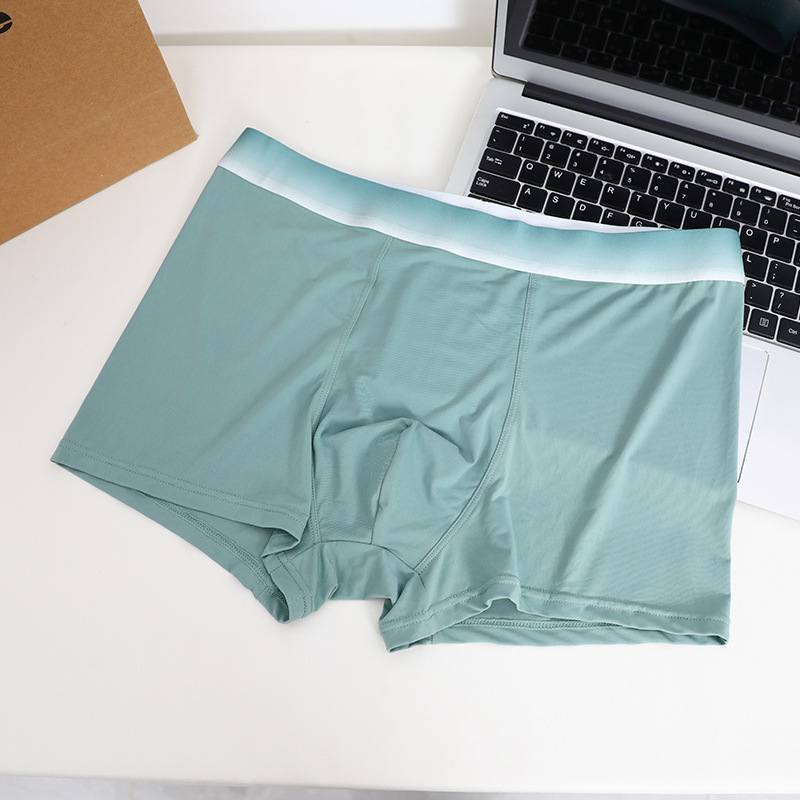 Muške boxerice Ice Silk s najlonom, lagane, prozračne, srednji pojas, podstava prepona od viskoze 30–50%