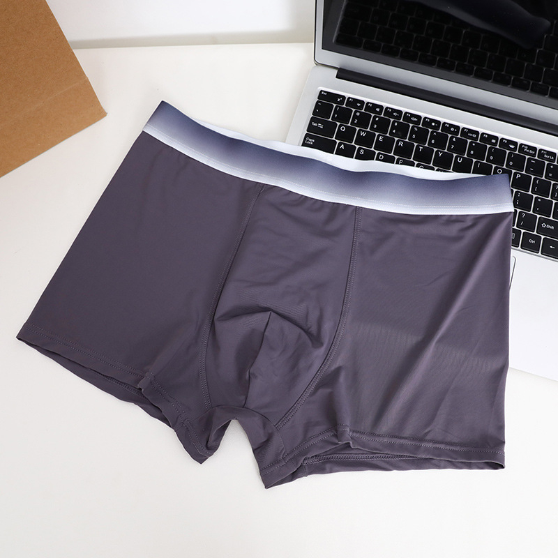 Muške boxerice Ice Silk s najlonom, lagane, prozračne, srednji pojas, podstava prepona od viskoze 30–50%