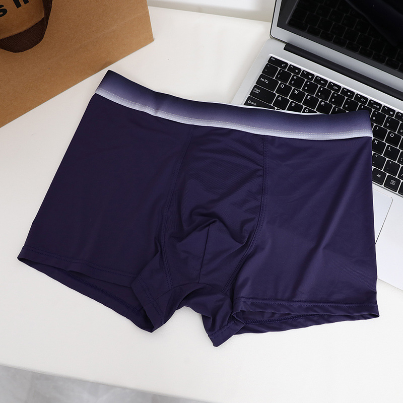Muške boxerice Ice Silk s najlonom, lagane, prozračne, srednji pojas, podstava prepona od viskoze 30–50%